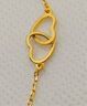 周六福黃金手鏈女愛心足金999手鏈AA076591約2.35g16+3cm七夕禮物計價 曬單實拍圖