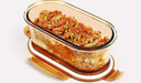 創(chuàng)得耐熱玻璃保鮮盒 微波爐專(zhuān)用飯盒上班族學(xué)生帶飯密封碗分隔便當(dāng)盒 橢圓860+S格860+1000湯碗+包餐具 曬單實(shí)拍圖