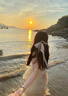 茯見三亞海邊度假沙灘吊帶連衣裙女夏季法式氣質(zhì)漂亮獨(dú)特森系仙女長裙 杏色 M （建議90-105斤） 曬單實(shí)拍圖