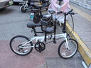 大行（DAHON）經(jīng)典D6折疊自行車(chē)20英寸6速成人休閑單車(chē) KBC061 麗面白 曬單實(shí)拍圖