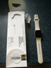 Apple/蘋果 Watch SE 智能手表GPS+蜂窩款40毫米星光色鋁金屬表殼星光色運動型表帶S/M MXHR3CH/B 曬單實拍圖