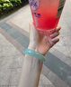 緬甸翡翠手鐲冰種淺綠油青玉鐲天女款然手鐲飄花陽(yáng)綠冰糯種送媽媽 54mm 曬單實(shí)拍圖