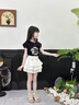 G.DUCKKIDS小黃鴨童裝女童套裝夏季兒童衣服女小童短袖T恤格子裙夏裝兩件套 套裝 130 尺碼7~8歲【120-130cm】cm 曬單實(shí)拍圖