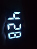 漢時（Hense）LED鏡面聲控鬧鐘學生兒童起床神器桌面電子鬧表臺式鐘表高顏值學生電子時鐘小臺鐘HA0712 白殼鏡面白燈 曬單實拍圖