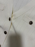 朗姿【意大利設(shè)計(jì)】針織開衫寬松短袖夏季新款薄款內(nèi)搭上衣女 白色 XL 曬單實(shí)拍圖