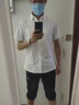 ZUOMASHI短袖襯衫男白色職業(yè)正裝商務(wù)男士襯衣大碼防皺免燙全棉男裝上衣夏 白色 （短袖） 40 /XL（130-140斤） 曬單實(shí)拍圖