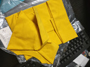 300G重磅純棉不透寬松版型短袖T恤男夏季純色寬松半袖打底衫 鵝黃色-【300g純棉重磅】寬松款 M 曬單實(shí)拍圖