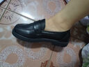 啄木鳥(niǎo)黑色小皮鞋女2023新款厚底樂(lè )福鞋防滑軟底上班護士單鞋女 黑色 37 曬單實(shí)拍圖