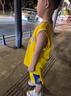 凡克步兒童籃球服秋冬男童運動(dòng)套裝湖人黃比賽訓練服打底衣球星24號球衣 【緊身衣九件套】湖人24號黃色 XS童（110-120CM 36-40斤） 曬單實(shí)拍圖
