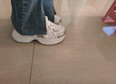 啄木鳥(niǎo)厚底老爹鞋女2025年新款透氣網(wǎng)面鞋子增高百搭小白鞋女休閑運動(dòng)鞋 白色 37 (235mm) 曬單實(shí)拍圖
