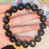 石玥珠寶收藏級12mm銀貓眼天然黑曜石手串本命年轉(zhuǎn)運(yùn)珠水晶手鏈男女士款 曬單實(shí)拍圖