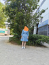 Teenie Weenie小熊女裝牛仔連衣裙2025夏季新款活力少女時(shí)髦翻領(lǐng)裙 淺藍色 S 曬單實(shí)拍圖