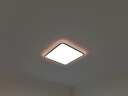 美的（Midea）吸頂燈客廳燈led燈具房間臥室燈2.5cm超薄貼頂側發(fā)光護眼極光S5 1.1米智控調光|兩室一廳|高亮 曬單實拍圖