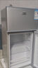 揚子冰箱家用大容量租房宿舍冷藏冷凍一級省電小型雙門(mén)電冰箱 [60cm高]/雙門(mén)118/銀色/3級節能/ 曬單實(shí)拍圖