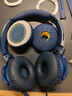 承策 適用SONY索尼MDR-XB550耳罩XB450 450AP xb650 BT頭戴式無線耳機(jī)套海綿套耳棉頭梁墊橫梁頭墊配件 藍(lán)色蛋白皮耳套一對【原配款】 曬單實(shí)拍圖