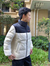 鴨鴨（YAYA）時(shí)空道宇系列羽絨服女短款2025秋冬新款立領(lǐng)撞色情侶男面包服外套 熊貓色 M （建議110-130斤） 曬單實(shí)拍圖