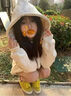 魯雅爾 日系可愛風Kitty貓連帽衛(wèi)衣女秋季新款重磅簡約潮流寬松外套上衣 白灰色 常規(guī)款 L 曬單實拍圖