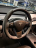YZ適用tesla特斯拉model3Y方向盤(pán)套超薄吸汗車(chē)內飾裝飾改裝丫配件 Model3/Y原廠(chǎng)麂皮絨方向盤(pán)套灰色 曬單實(shí)拍圖
