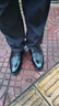 卡帝樂鱷魚真皮男士皮鞋男商務英倫牛皮正裝鞋青年結(jié)婚新郎伴郎婚鞋增高系帶 黑色 40 曬單實拍圖