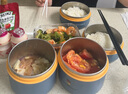 沃德百惠（WORTHBUY）304不銹鋼飯盒上班族學(xué)生用保溫分格餐盒手提保溫桶高顏值便當(dāng)盒 曬單實(shí)拍圖
