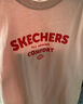 Skechers斯凱奇男女童純棉短袖T恤衫兒童夏季寬松透氣運動上衣L225K055 曬單實拍圖