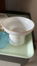 一品仟堂汝窯創(chuàng)意茶漏泡茶神器家用茶葉過濾器網(wǎng)陶瓷茶隔茶道茶濾茶具配件 羊脂玉瓷白瓷描金茶漏 曬單實拍圖
