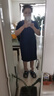 【大碼女裝】夏季寬松韓版中長(zhǎng)款T恤裙子純色V領(lǐng)顯瘦短袖連衣裙 藍(lán)色 L 曬單實(shí)拍圖