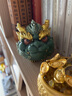 BOSSY故宮風(fēng)文創(chuàng  )招財祥瑞麒麟桌面擺件創(chuàng  )意工藝品禮品喬遷辦公室裝飾品 祥瑞麒麟·彩金【禮盒裝】 曬單實(shí)拍圖