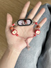 學(xué)長(cháng)家適用小米手環(huán)10/9表帶創(chuàng  )意手繩款8/7nfc版手腕帶夏天智能運動(dòng)九十代高級感6女生5女生4小香風(fēng)表鏈 蘋(píng)果手繩款-紅色 適用：小米手環(huán)10表帶【通用NFC版】 曬單實(shí)拍圖