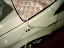 汽車遮陽擋前擋玻璃罩遮光布防曬隔熱車衣半罩磁吸通用防曬罩加厚 大眾汽車專用 曬單實拍圖