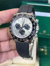 勞力士王子迪通拿系列男士手表瑞士正品全自動(dòng)機械表熊貓迪潛水表進(jìn)口男表 膠帶 本色灰面 曬單實(shí)拍圖