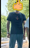 李寧（LI-NING）短袖t恤男夏款潮流印花情侶款半袖寬松休閑透氣圓領(lǐng)純棉運動(dòng)T恤 曬單實(shí)拍圖