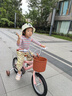 【低價(jià)高質(zhì)】?jì)和孕熊?chē)2-3-6-9歲男女孩腳踏車(chē)寶寶單車(chē)小孩童車(chē) 旗艦公主粉+后座+加寬閃光輪禮包 14寸（適合3-5周歲） 曬單實(shí)拍圖