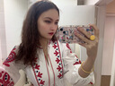 LISCN波西米亞民族風(fēng)度假長袖連衣裙刺繡春秋女大西北草原旅游穿搭服裝 深藍(lán)色 均碼 曬單實(shí)拍圖