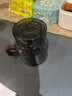 溥畔茶壺玻璃墩墩壺泡茶杯辦公室小容量茶水分離喝水壺帶木把功夫茶具 【400ml】敦敦壺【青灰色】 曬單實(shí)拍圖