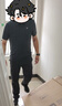 KOLON SPORT/可隆戶外POLO衫 男子接觸涼感防曬UPF50+冷黑功能短袖上衣 LHPT5AN007-NV 藏藍(lán) XL180/100A 曬單實(shí)拍圖