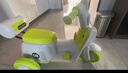 博士貝貝兒童電動(dòng)摩托車(chē)可坐人充電三輪車(chē) 藍色 曬單實(shí)拍圖