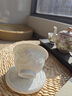 bylure品牌茶杯景德鎮(zhèn)純手工雕刻十二生肖主人杯功夫茶具陶瓷白瓷建盞 生肖-龍配杯墊 曬單實拍圖