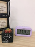 JCZS德國品牌智能鬧鐘電子小鬧鐘學(xué)生專用充電強(qiáng)力叫醒起床神器男女孩鬧鈴 熏衣紫語音+星期+三組鬧鈴電池款 曬單實(shí)拍圖