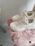 FILA FUSION 斐樂女鞋新款硬糖厚底休閑老爹鞋貓爪掛件運動鞋女 奶白/薄霧灰-GC 38 曬單實拍圖