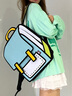 JumpFromPaper二次元2d漫畫宇宙包書包女雙肩包背包送女友生日禮物JFP 熒光綠 曬單實拍圖