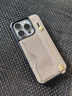 花虎（HANATORA）iPhone16promax手機(jī)殼新款蘋(píng)果14/15Pro手機(jī)殼13高端真皮防摔全包掛繩支架腕帶防滑插卡男款女款 米灰 iPhone15Pro 曬單實(shí)拍圖