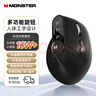 魔聲（Monster）【全網(wǎng)熱賣】無線藍牙鼠標(biāo)人體工學(xué)垂直立式多功能中大手鼠標(biāo)充電雙模2.4G辦公臺式電腦送男友禮物 M2 MAX 深灰色【人體工學(xué)垂直握感/雙模切換】 2.4G+藍牙 曬單實拍圖