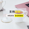 陶相惠 茶杯骨瓷辦公杯會議杯陶瓷蓋杯開會杯子商務辦公水杯帶蓋10只裝 曬單實拍圖