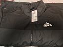 鴻星爾克馭光2.0|羽絨服男秋冬新款男女情侶防潑水休閑短款羽絨夾克外套 正黑 2XL 曬單實拍圖
