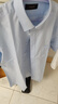 雅戈?duì)枴綝P免燙】夏季新品商務(wù)休閑純棉寬松口袋男士短袖襯衫 41  淺藍(lán) 曬單實(shí)拍圖