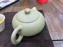 唐速宜興紫砂壺名家純手工泡茶壺辦公家用原礦豆青砂紫砂茶壺高端送禮 扁西施壺 210cc 曬單實(shí)拍圖