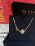 老鳳祥向陽手鏈女生純銀太陽花輕奢小眾手飾品生日七夕情人節(jié)禮物送女友 【老鳳祥禮盒】向陽手鏈 曬單實拍圖