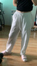 左斯客夏季棉麻寬松長(cháng)褲男休閑輕薄亞麻九分褲男女透氣運動(dòng)多口袋 白色升級質(zhì)感版  L 曬單實(shí)拍圖