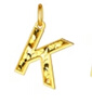六福珠寶 黃金吊墜碎碎冰字母K足金小掛墜 計價(jià)GJG0100DS 約0.27克 曬單實(shí)拍圖